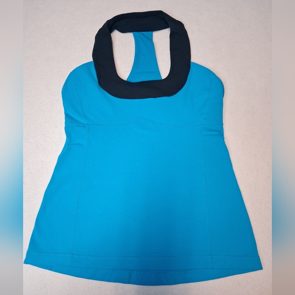 Lululemon Athletica Teal and Black Tank Top